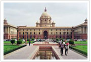 The North Block, in New Delhi, houses key government offices.