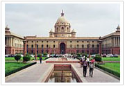 The North Block, in New Delhi, houses key government offices.